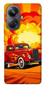 Чехол Retro comics car для Realme 10 Pro+