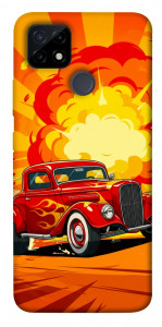 Чехол Retro comics car для Realme C12