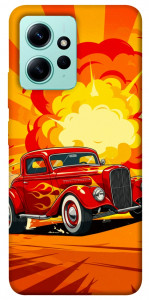 Чехол Retro comics car для Xiaomi Redmi Note 12 4G