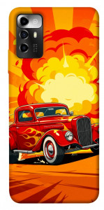 Чехол Retro comics car для ZTE Blade A72
