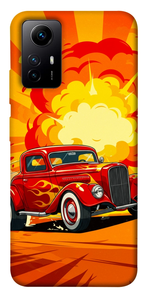 Чехол Retro comics car для Xiaomi Redmi Note 12S