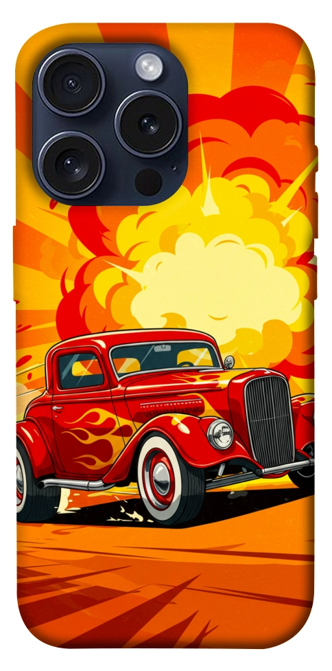 Чохол Retro comics car для iPhone 15 Pro