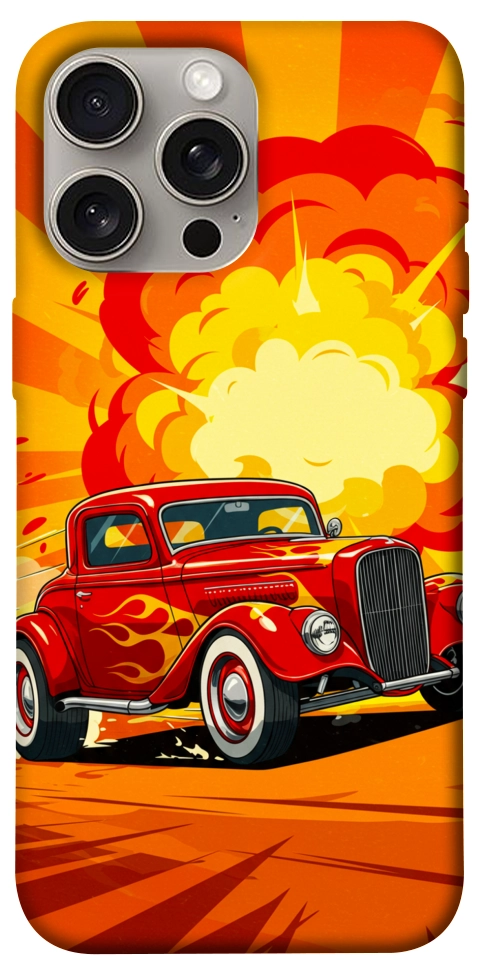 Чохол Retro comics car для iPhone 15 Pro Max