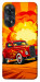 Чехол Retro comics car для Oppo Reno 8 T 4G