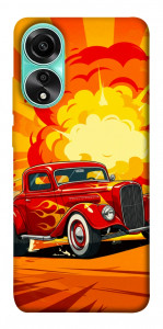 Чохол Retro comics car для Oppo A78 4G