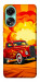 Чехол Retro comics car для Oppo A78 4G