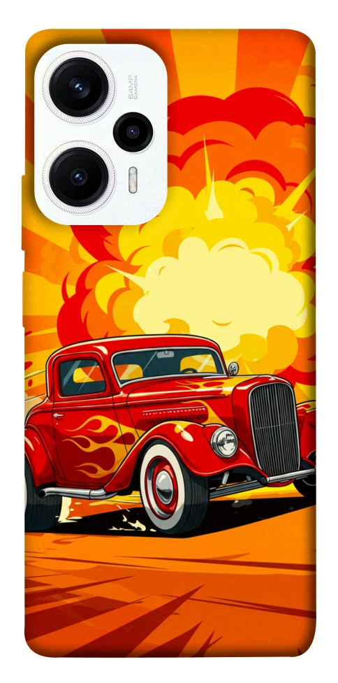 Чохол Retro comics car для Xiaomi Poco F5