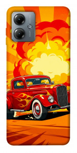 Чехол Retro comics car для Motorola Moto G14
