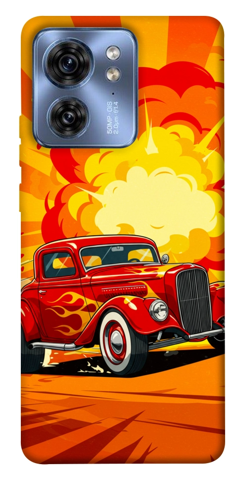 Чохол Retro comics car для Motorola Edge 40