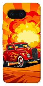 Чохол Retro comics car для Google Pixel 8