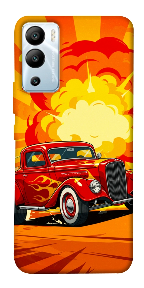 Чехол Retro comics car для Infinix Hot 12i