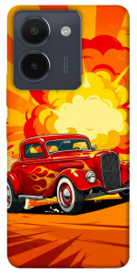 Чехол Retro comics car для Vivo Y36