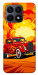 Чохол Retro comics car для Huawei Honor X8a
