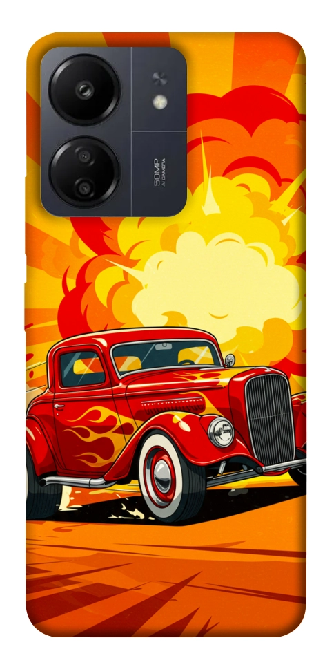Чохол Retro comics car для Xiaomi Redmi 13C