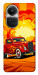 Чехол Retro comics car для Oppo Reno 10