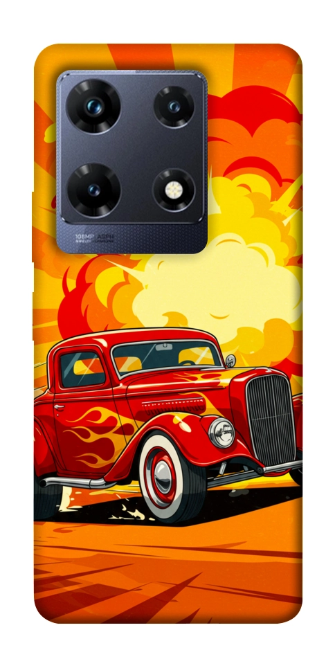 Чохол Retro comics car для Infinix Note 30 Pro NFC