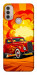 Чохол Retro comics car для Motorola Moto E30