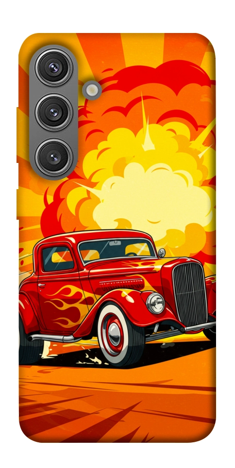 Чехол Retro comics car для Galaxy S24