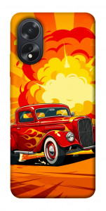 Чехол Retro comics car для Oppo A18