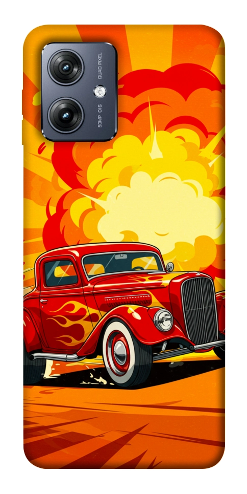 Чехол Retro comics car для Motorola Moto G54