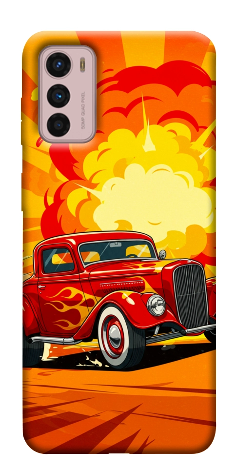 Чехол Retro comics car для Motorola Moto G42