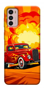Чехол Retro comics car для Motorola Moto G42