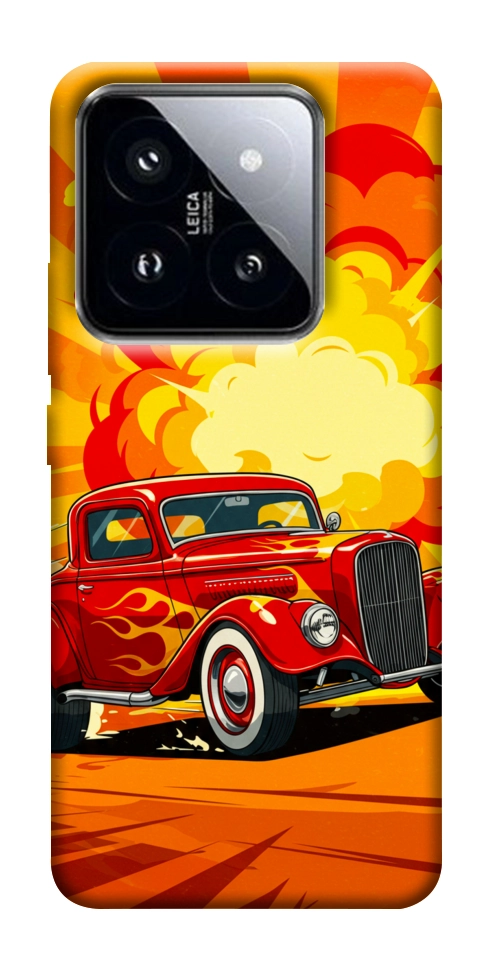 Чохол Retro comics car для Xiaomi 14 Pro