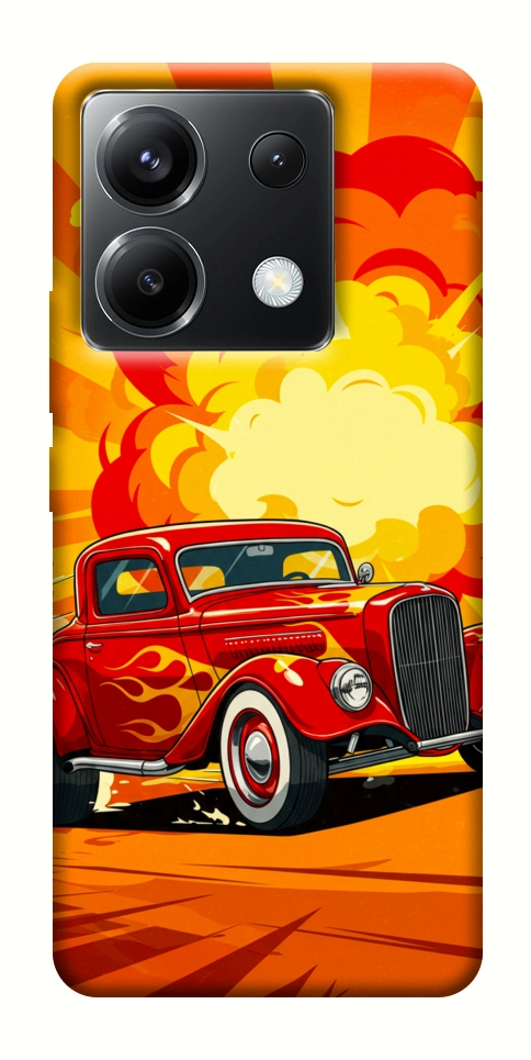 Чехол Retro comics car для Xiaomi Poco X6