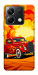Чехол Retro comics car для Xiaomi Poco X6