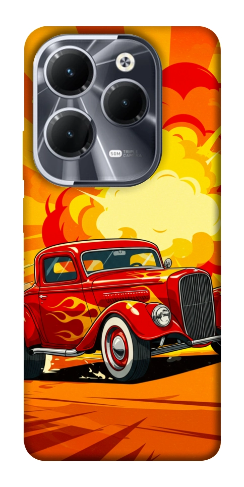 Чохол Retro comics car для Infinix Hot 40 Pro