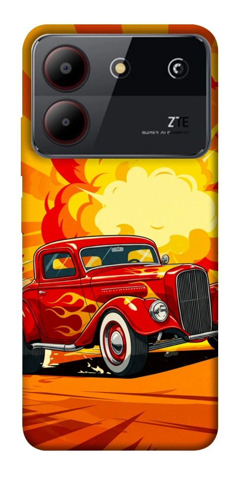 Чохол Retro comics car для ZTE Blade A54 4G
