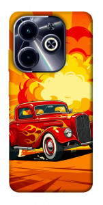 Чохол Retro comics car для Infinix Hot 40i