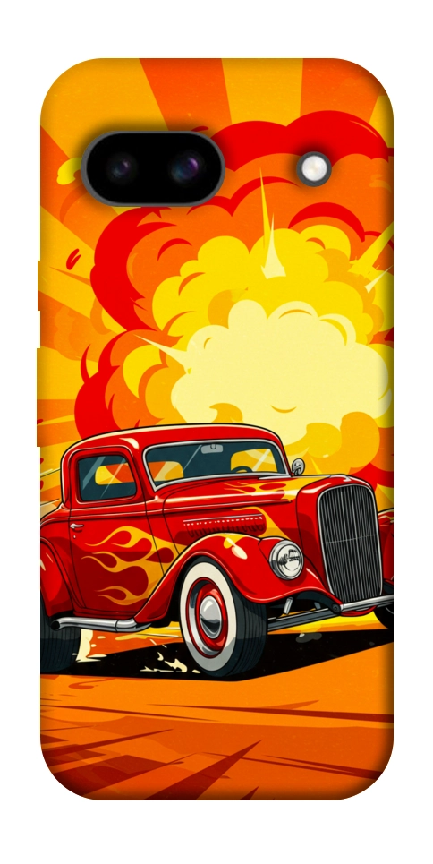 Чехол Retro comics car для Google Pixel 8a