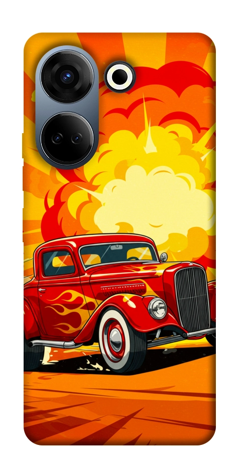 Чохол Retro comics car для TECNO Camon 20 Pro (CK7n)
