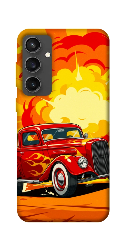 Чохол Retro comics car для Galaxy S24 FE