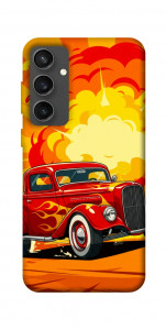 Чехол Retro comics car для Galaxy S24 FE