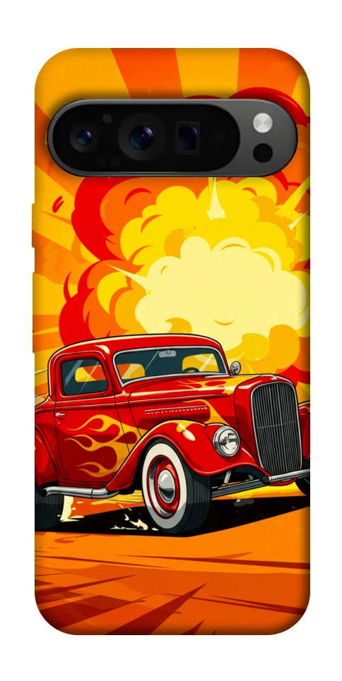 Чехол Retro comics car для Google Pixel 9 Pro