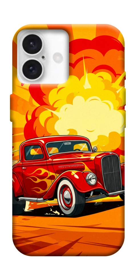 Чохол Retro comics car для iPhone 16 Plus