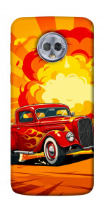 Чохол Retro comics car для Motorola Moto G6 Plus
