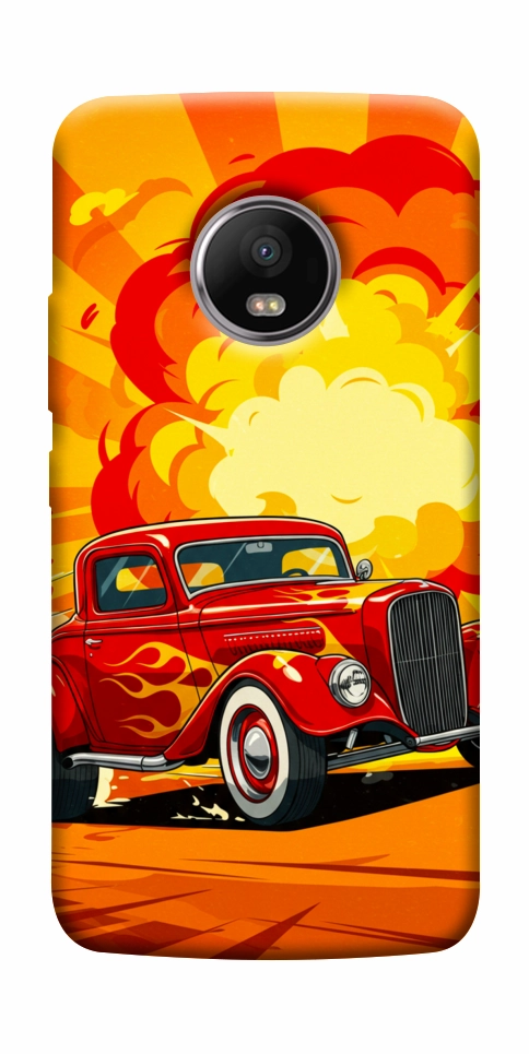 Чохол Retro comics car для Motorola Moto G5S