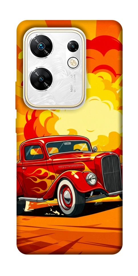 Чехол Retro comics car для Infinix Zero 30 4G
