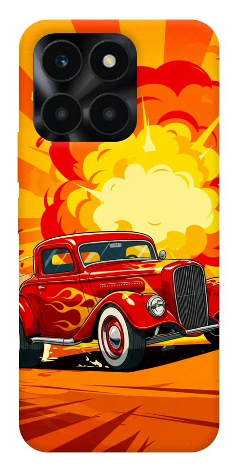 Чохол Retro comics car для Huawei Honor X6a