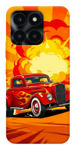 Чехол Retro comics car для Huawei Honor X6a