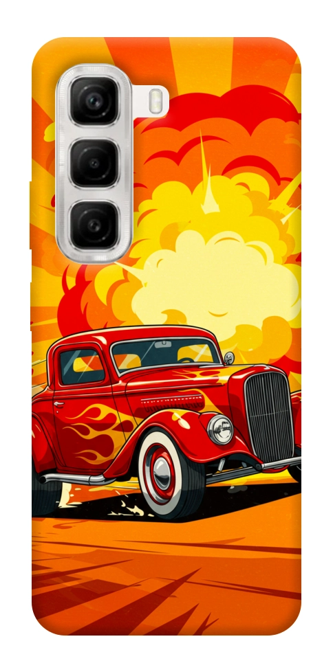 Чехол Retro comics car для Infinix Hot 50 4G