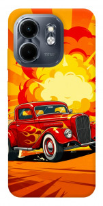 Чохол Retro comics car для Infinix Hot 50i