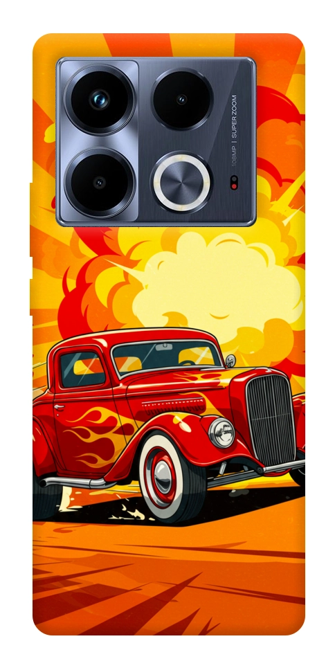 Чехол Retro comics car для Infinix Note 40 4G