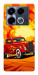 Чехол Retro comics car для Infinix Note 40 4G