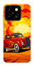 Чехол Retro comics car для ZTE Blade A55 4G