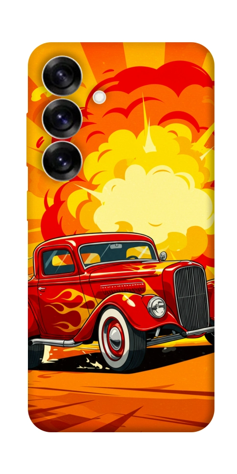 Чехол Retro comics car для Galaxy S25+
