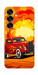 Чехол Retro comics car для Galaxy S25+
